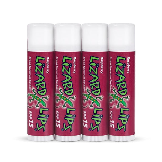 Lizard Lips SPF 15 Lip Balm (Raspberry)
