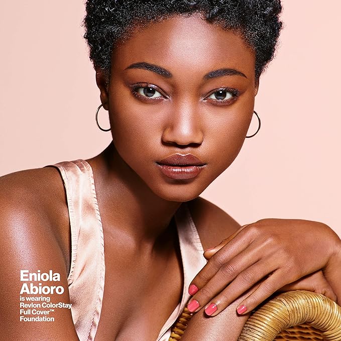 Revlon ColorStay Full Cover Longwear Matte Foundation, Heat & Sweat Resistant Lightweight Face Makeup, Ivory (110), 1.0 oz