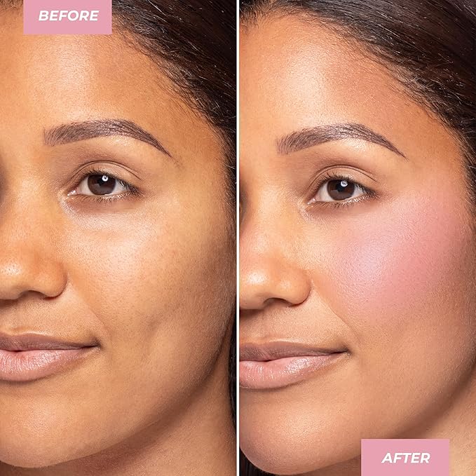 MCoBeauty Soft Matte Beauty Wand, Amaretto Blush, Velvety Finish of Buildable Color, Vegan, Cruelty Free Cosmetics