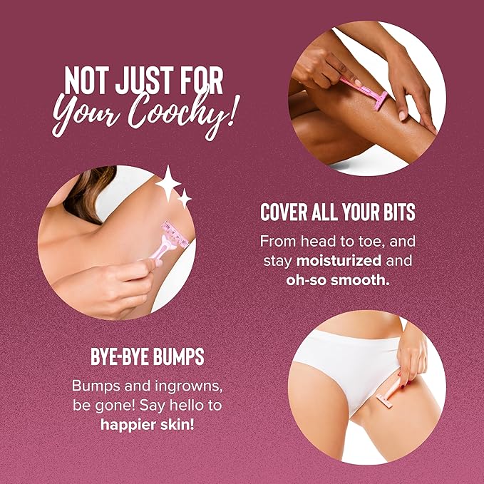 Coochy Intimate Shaving Cream | Shave Conditioner & Moisturizer for Face & Body | Ideal for Sensitive Skin Care, Anti-Bump | Island Paradise, 3.4 oz