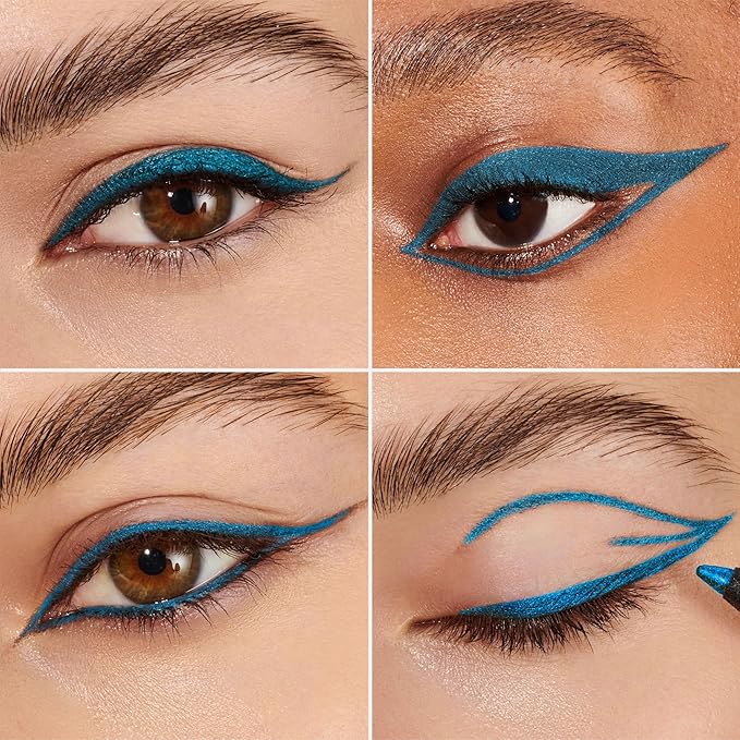 Wonderskin Eyeliner Pencil, 1440 Longwear Blue Eyeliner Pencil - Waterproof, Sharpenable & Smudge Proof