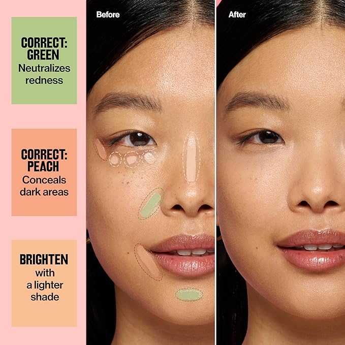 Revlon Glimmer Brightening Concealer, Liquid Under Eye Makeup, Made with Caffeine, Vitamin C, & Stevioside, 135, 0.3 fl oz