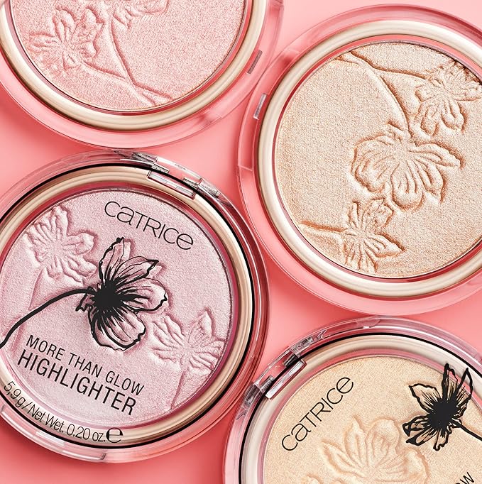 Catrice More Than Glow Powder Highlighter in Supreme Rose Beam with Silky Soft Texture for a Subtle Glow