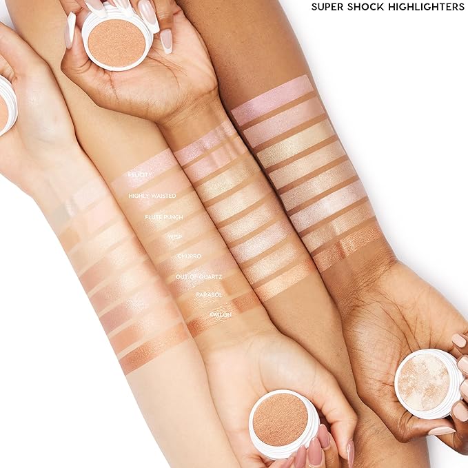 ColourPop Super Shock Highlighter Makeup - High-Pigment, Creme-Powder Face Makeup - Buildable & Blendable Formula with a Unique Bouncy Texture - Lunch Money (0.15 oz)