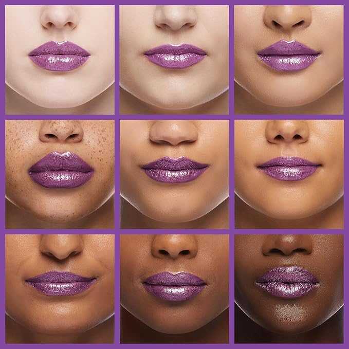 Oulac Purple Lipstick for Women with Metallic 3D Shine, Lightweight Hydrating Formula, High-Impact Lip Color, Vegan Beauty, Full Coverage Lip Makeup, Royal Sash (16)