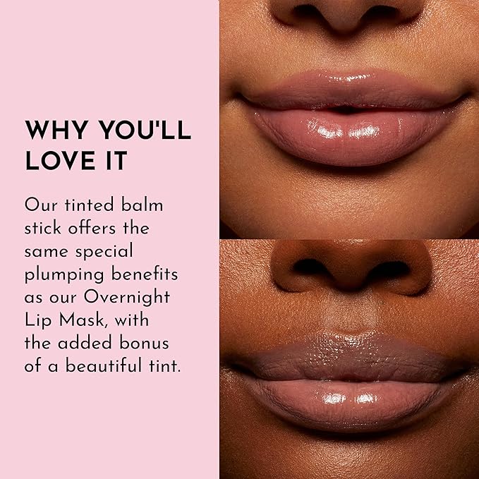 Lawless Forget the Filler Lip Plumping Line Smoothing Tinted Balm - Whisper - Premium Tinted Lip Balm with Natural Ingredients to Plump and Smooth Lips for a Firmer, Fuller Look - 0.09 oz