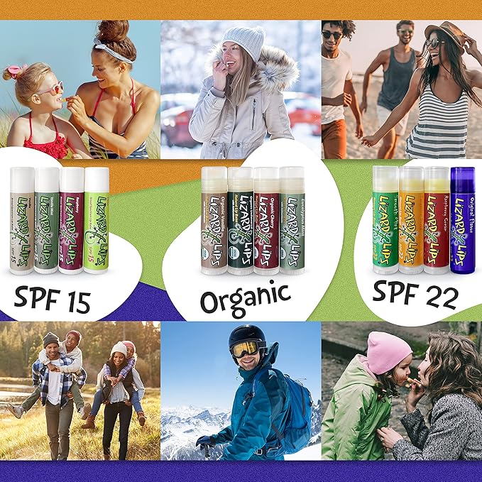 Lizard Lips SPF 15 Lip Balm (Raspberry)