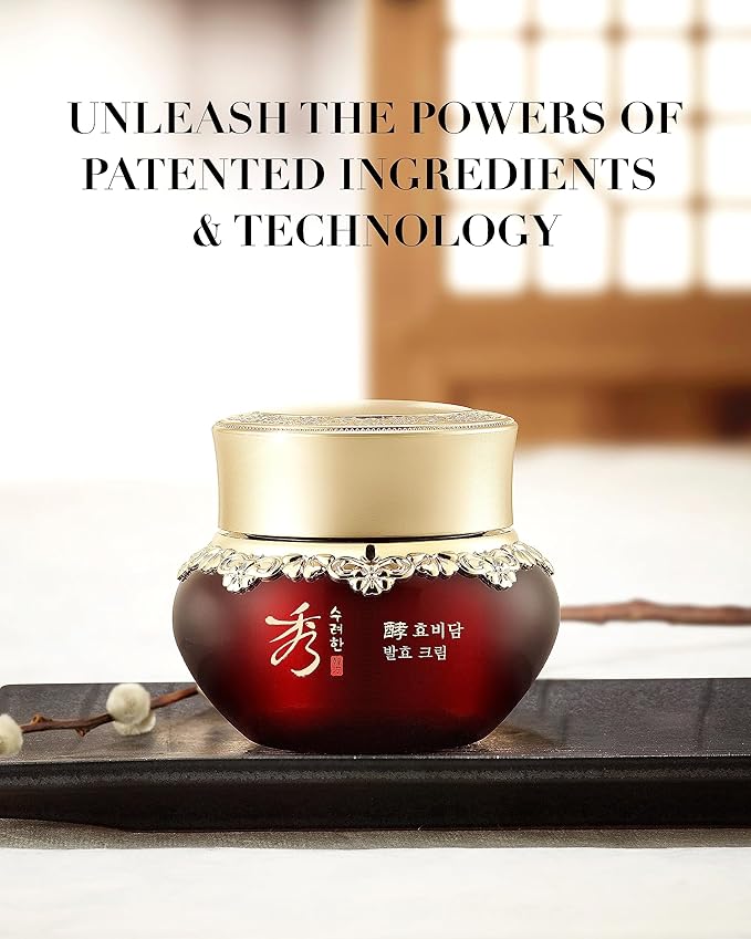 Sooryehan Hyobidam Face Moisturizer for Women. Korean Skin Care (Cream, 1.7fl oz) - Korean Facial Care. Wrinkle Cream for Women, Night Cream for Face with Wild Ginseng & Snow Fungus.