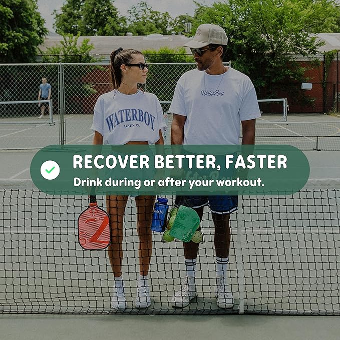 Waterboy Workout Hydration | 2,960mg Sugar Free Electrolyte Powder Packets | L-Glutamine + Vitamins | No Sugar, All Natural, Gluten Free (Variety)