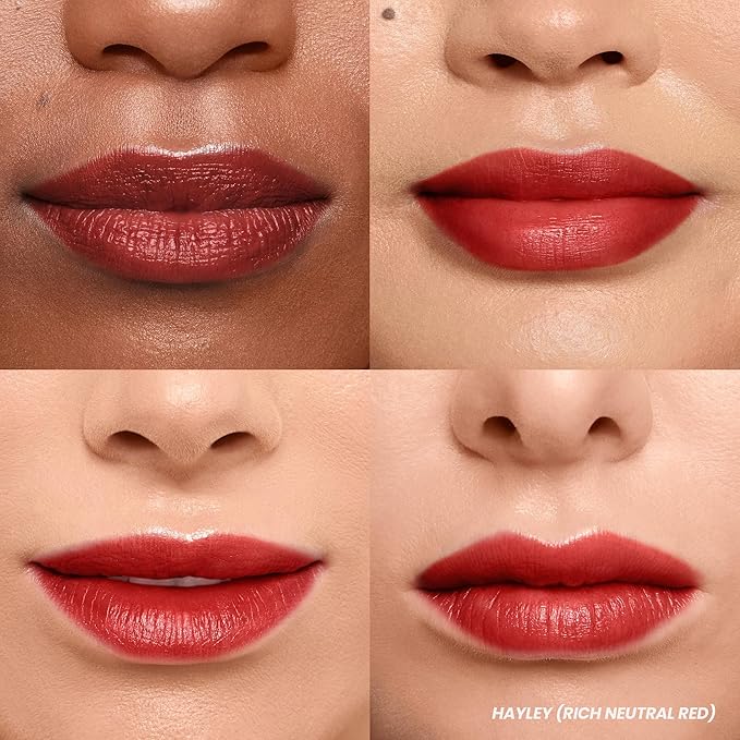 Wonderskin Wonder Blading Lip Stain Peel Off and Reveal Kit - Long Lasting, Waterproof Red Lip Tint, Transfer Proof Natural Lip Stain Kit (Hayley)