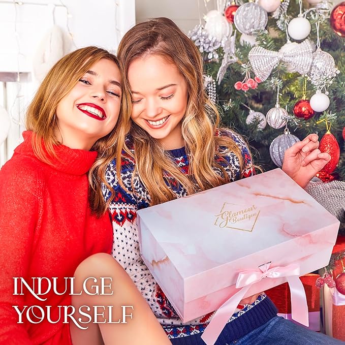 Luxury Spa Gift Set for Women - 9 Piece Self Care Package for Women, Birthday Gifts for Women - Full Size Spa Set with Plant-Based Superfoods, Minerals, & Vitamins - Gifts for Her Box