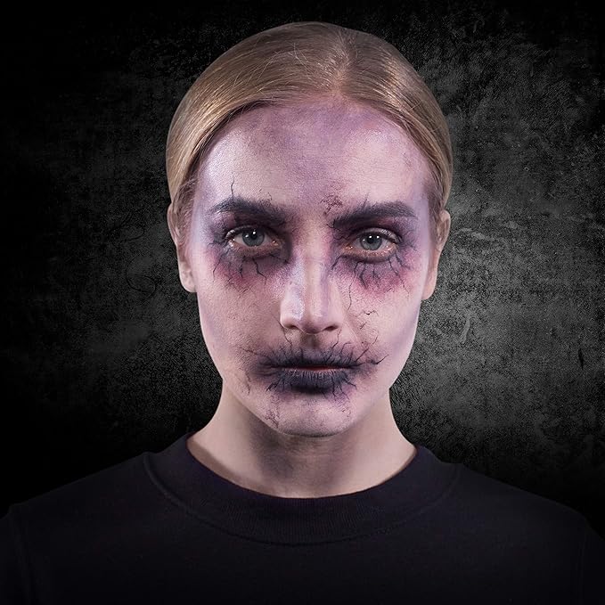 12-Color Death FX Cream Palette, Professional Quick Drying Waterproof SFX Makeup for the Stage, Film, Costumes, Cosplay, Halloween