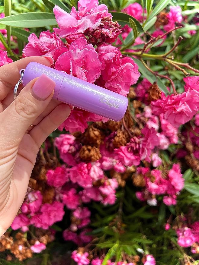 OG | Vacuum Insulated Lip Balm Keychain Holder, Prevents Melting & Messes | 3-Pack (Glitter)