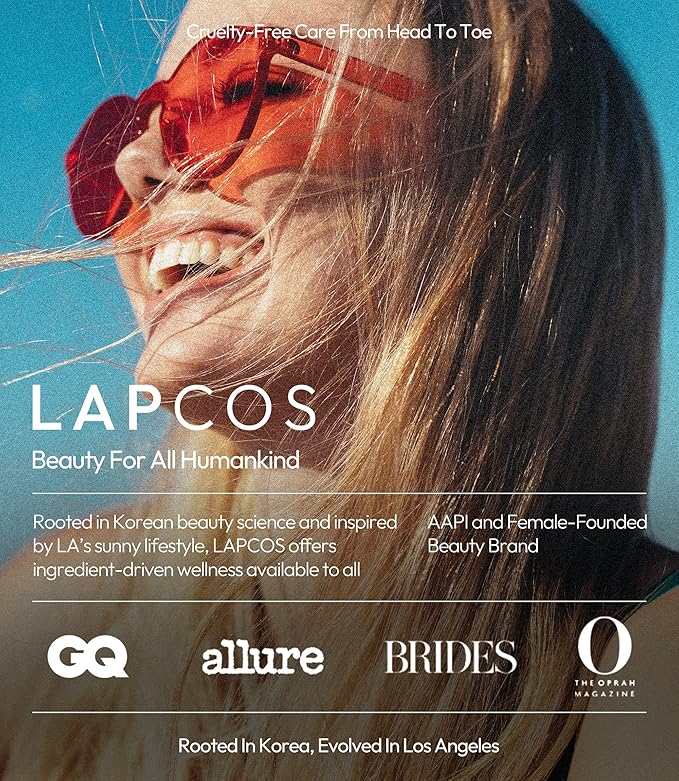 LAPCOS Collagen Sheet Mask, Firming Daily Face Mask with Collagen Peptides for Anti-Aging, Helps to Minimize Wrinkles, Restores Skin Elasticity & Firmness, Korean Beauty Favorite, 5-Pack